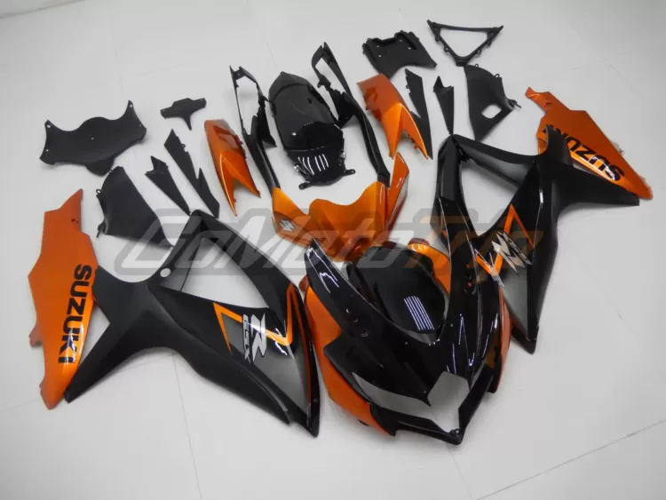 2008 2010 Suzuki K8 Black Orange Fairing2 3