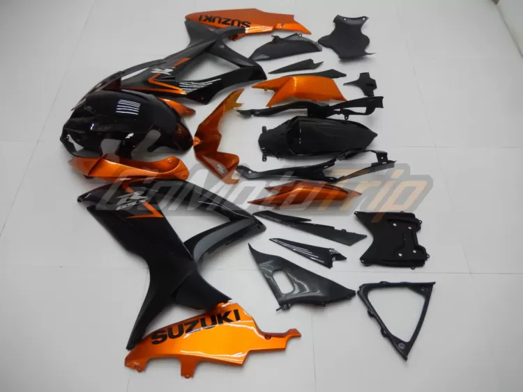 2008 2010 Suzuki K8 Black Orange Fairing2 4