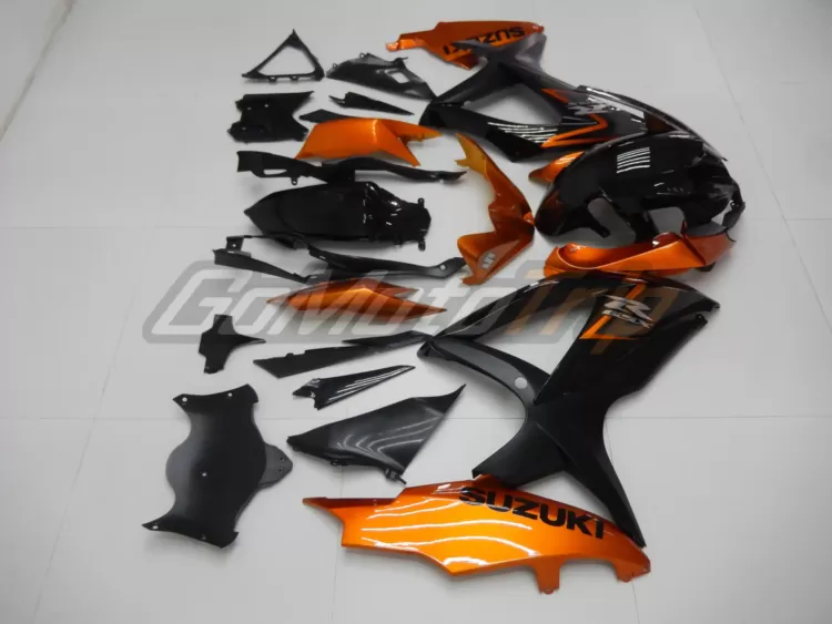 2008 2010 Suzuki K8 Black Orange Fairing2 5