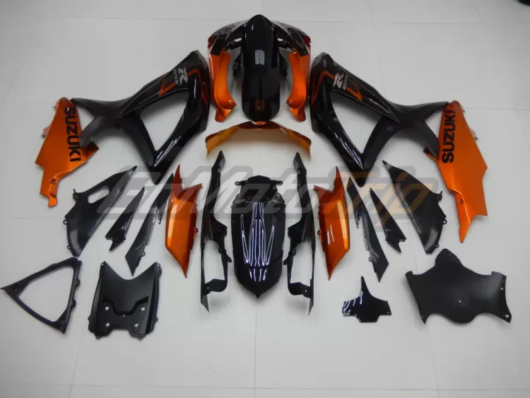 2008 2010 Suzuki K8 Black Orange Fairing2 6