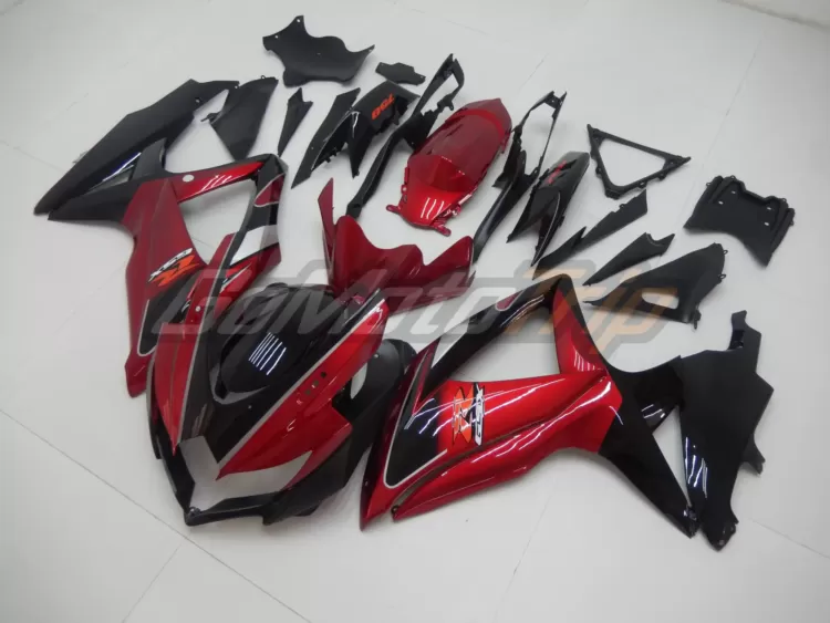 2008 2010 Suzuki K8 Black Red Fairing2 2