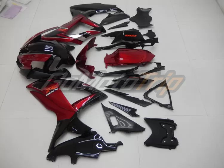 2008 2010 Suzuki K8 Black Red Fairing2 4