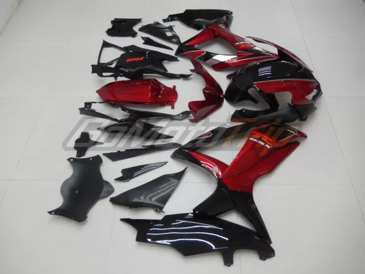 2008 2010 Suzuki K8 Black Red Fairing2 5