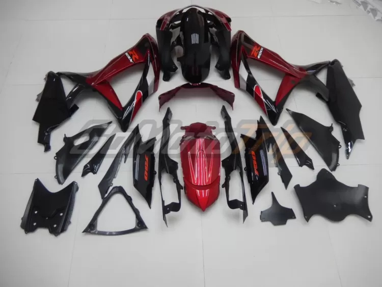 2008 2010 Suzuki K8 Black Red Fairing2 6