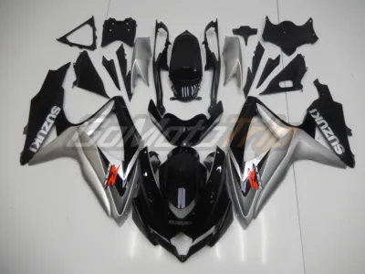 2008 2010 Suzuki K8 Black Silver Fairing 1