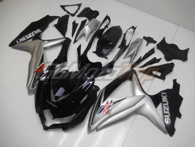 2008 2010 Suzuki K8 Black Silver Fairing 2