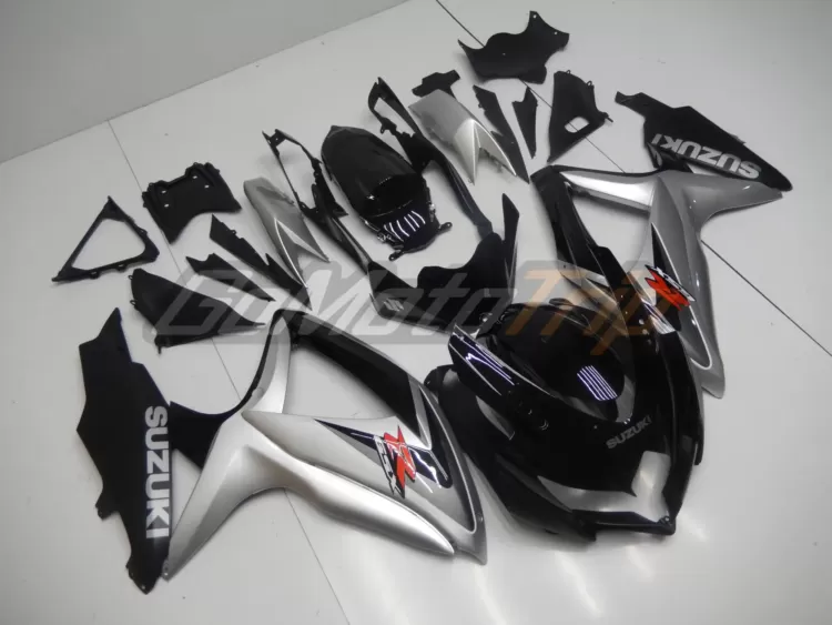 2008 2010 Suzuki K8 Black Silver Fairing 3