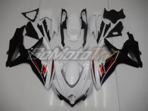 2008 2010 Suzuki K8 Black White Fairing2 1