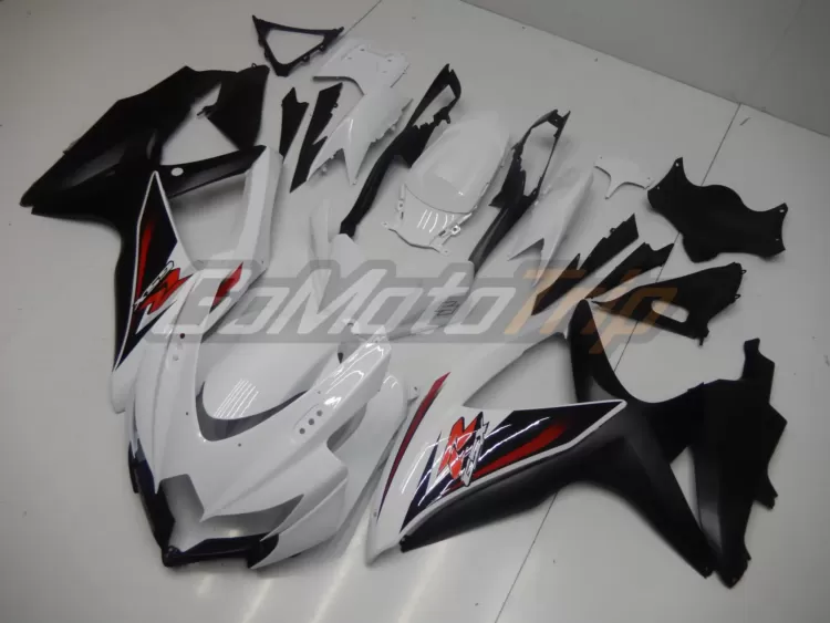 2008 2010 Suzuki K8 Black White Fairing2 2