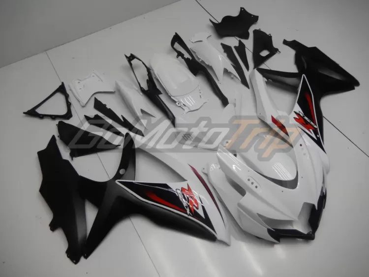 2008 2010 Suzuki K8 Black White Fairing2 3