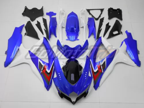 2008 2010 Suzuki K8 Blue White Fairing 1