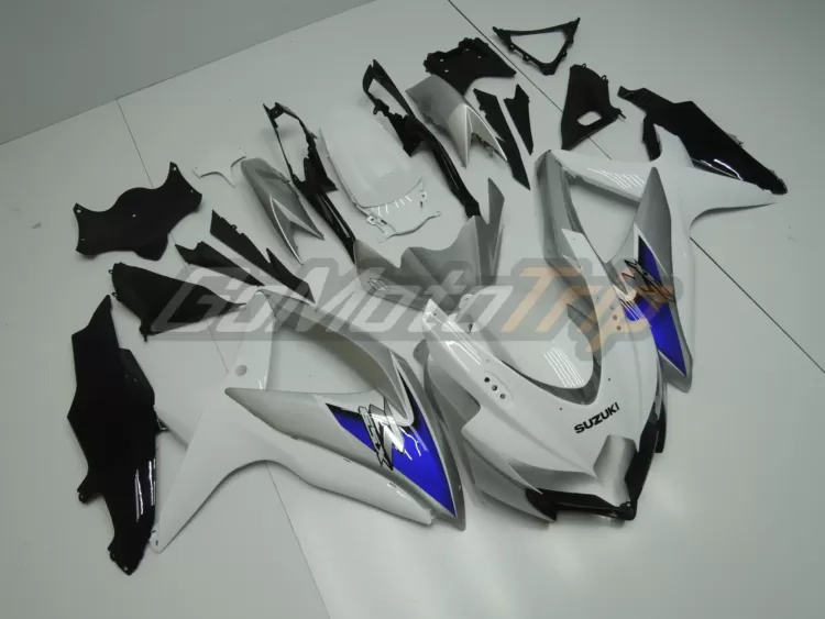 2008 2010 Suzuki K8 White Silver Fairing 3