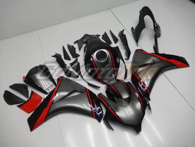 2008 2011 Honda Cbr1000rr Black Gray Fairing 3