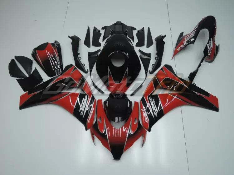 2008 2011 Honda Cbr1000rr Black Red Fairing2 1