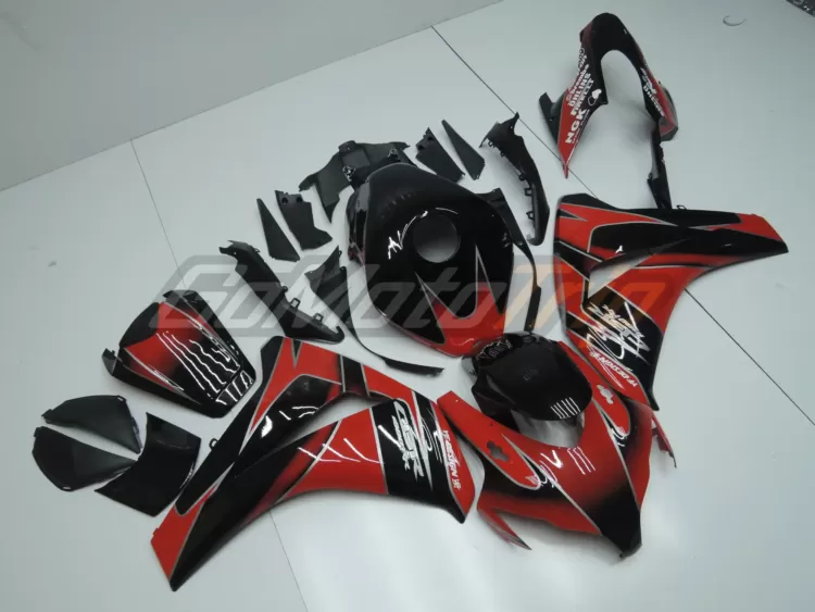 2008 2011 Honda Cbr1000rr Black Red Fairing2 3