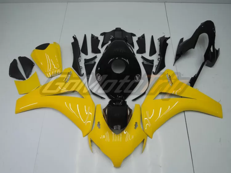 2008 2011 Honda Cbr1000rr Black Yellow Fairing 1