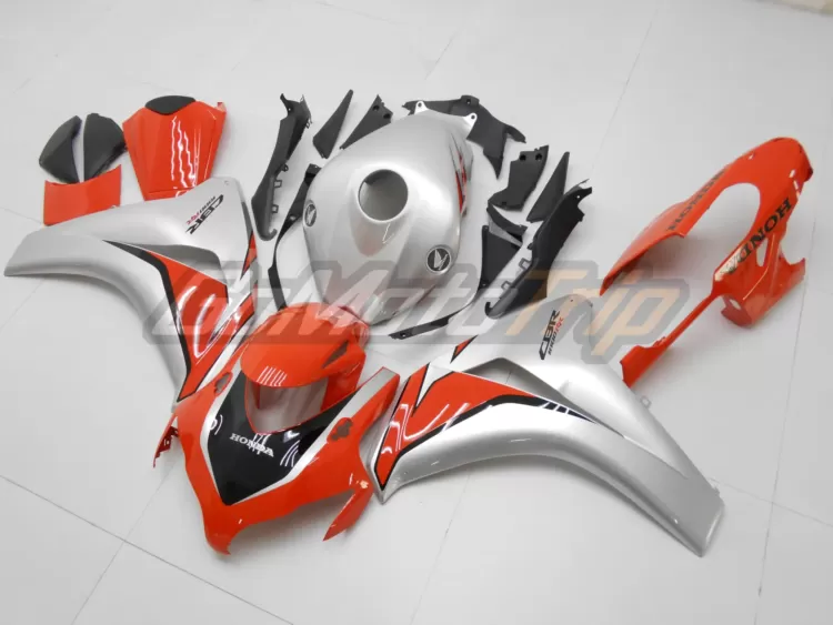 2008 2011 Honda Cbr1000rr Orange Silver Fairing 2