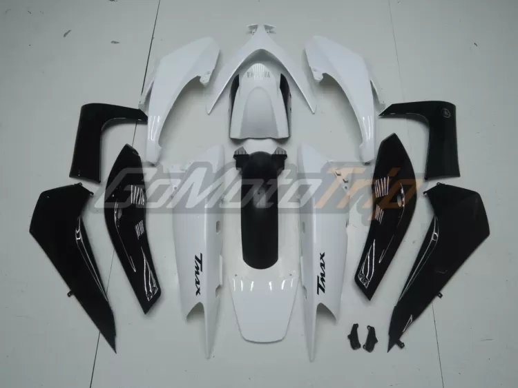 2008 2011 Yamaha Tmax 500 Black White Fairing 4