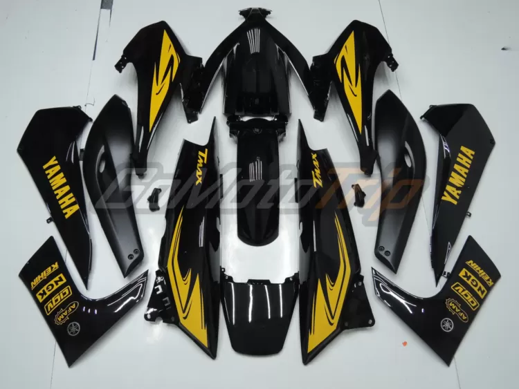 2008 2011 Yamaha Tmax 500 Black Yellow Fairing2 4