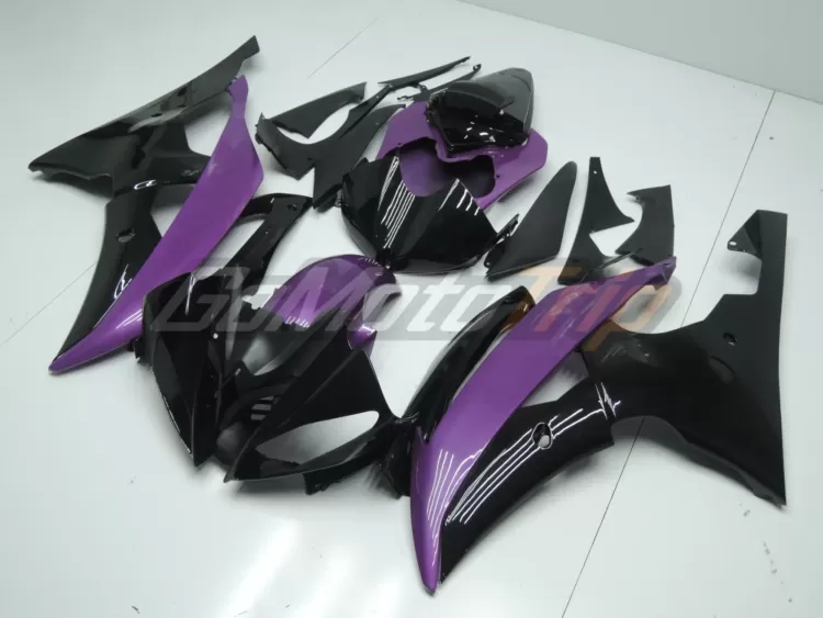 2008 2016 Yamaha Yzf R6 Black Purple Fairing 2