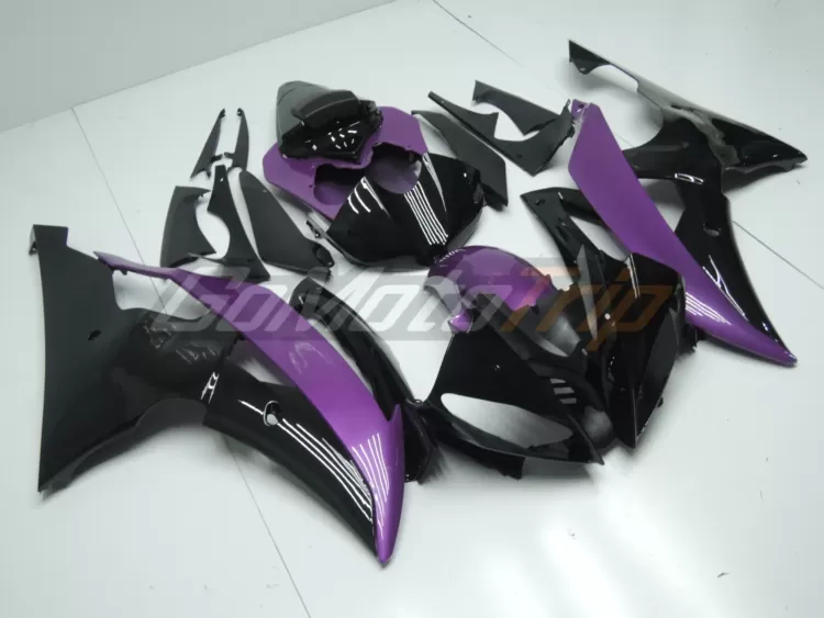 2008 2016 Yamaha Yzf R6 Black Purple Fairing 3