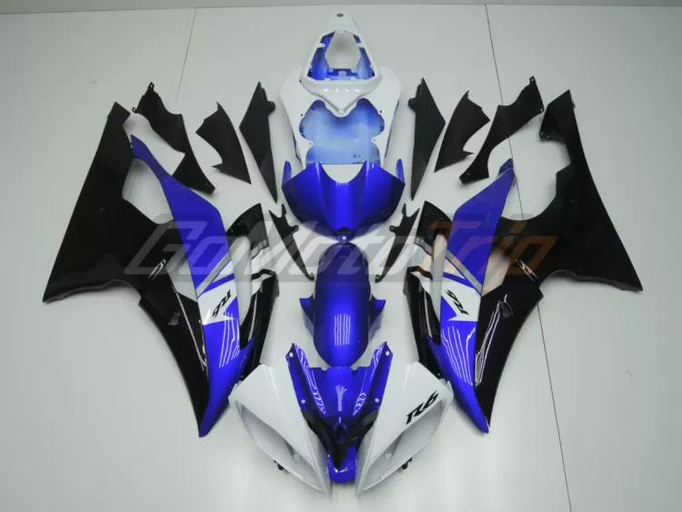 2008 2016 Yamaha Yzf R6 Blue Black Fairing 1