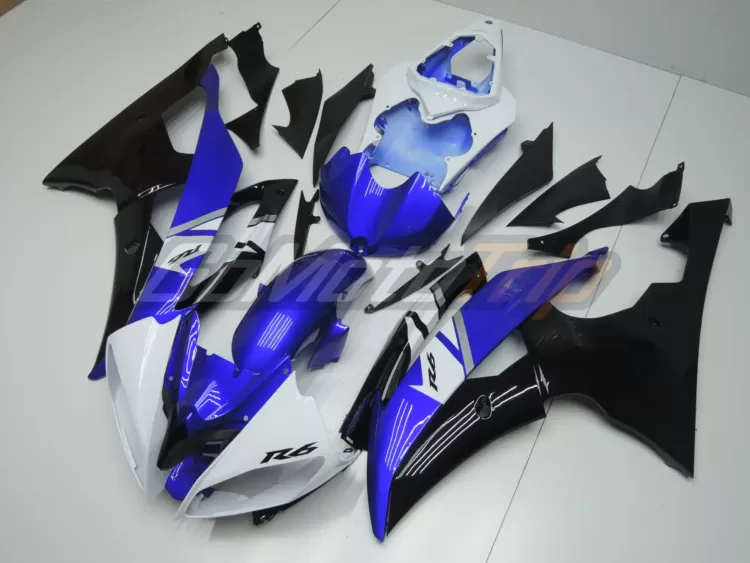 2008 2016 Yamaha Yzf R6 Blue Black Fairing 2