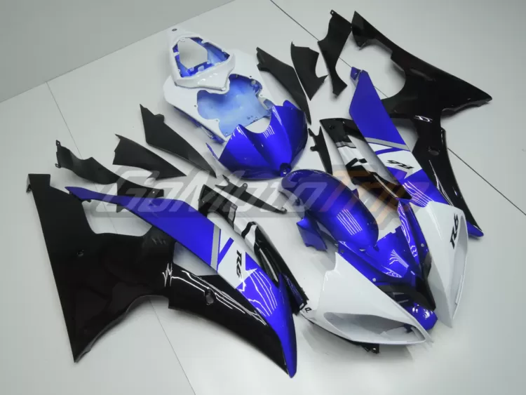 2008 2016 Yamaha Yzf R6 Blue Black Fairing 3