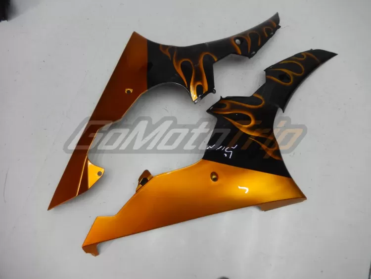 2008 2016 Yamaha Yzf R6 Orange Flame Fairing 12