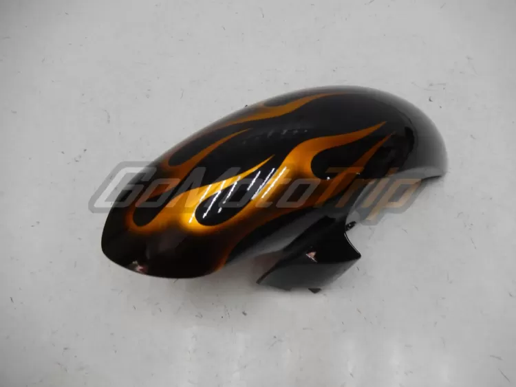 2008 2016 Yamaha Yzf R6 Orange Flame Fairing 6