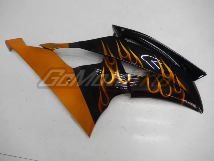 2008 2016 Yamaha Yzf R6 Orange Flame Fairing 9