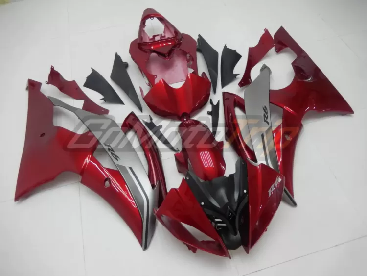 2008 2016 Yamaha Yzf R6 Pearl Red Fairing 3