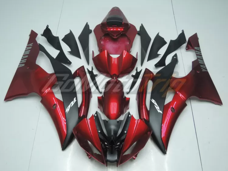 2008 2016 Yamaha Yzf R6 Pearl Red Fairing2 1