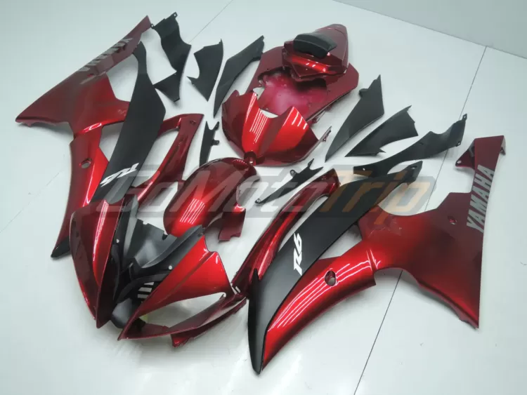 2008 2016 Yamaha Yzf R6 Pearl Red Fairing2 2