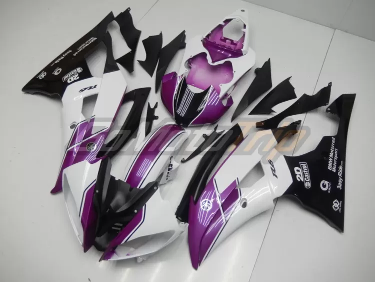 2008 2016 Yamaha Yzf R6 Purple White Fairing 2