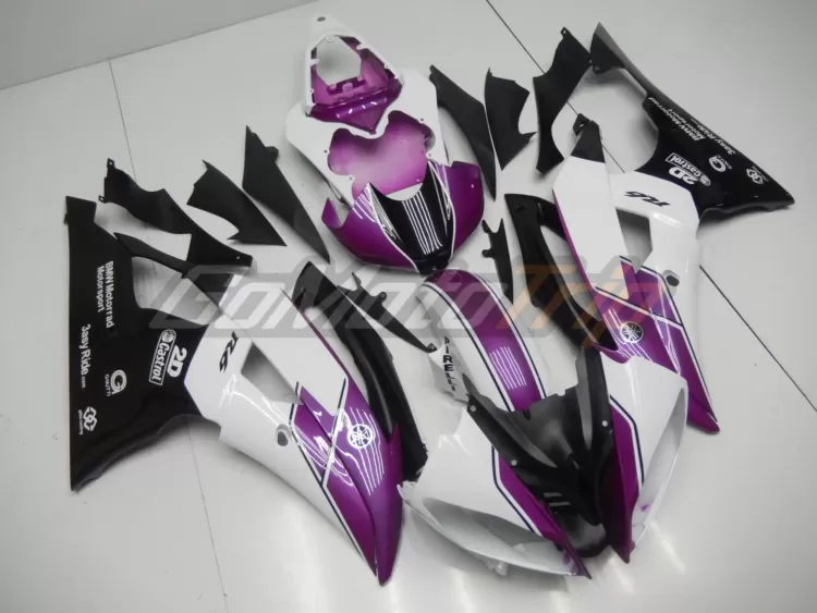 2008 2016 Yamaha Yzf R6 Purple White Fairing 3