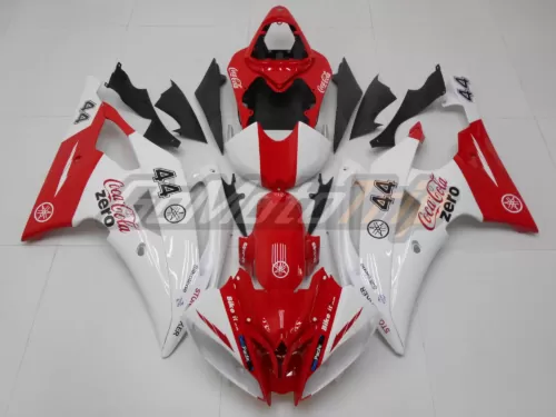 2008 2016 Yamaha Yzf R6 Red White Fairing 1