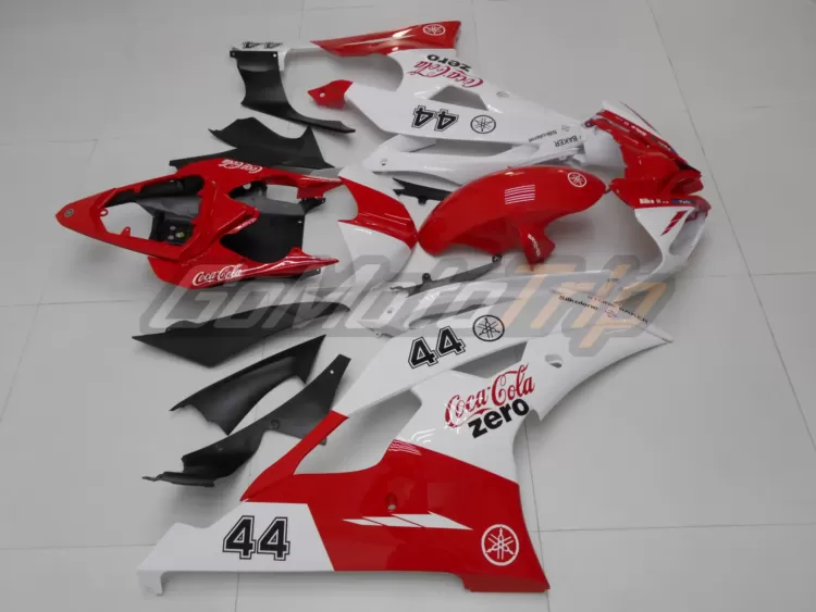 2008 2016 Yamaha Yzf R6 Red White Fairing 5