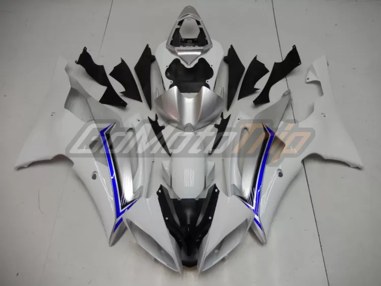 2008 2016 Yamaha Yzf R6 White Silver Fairing 1