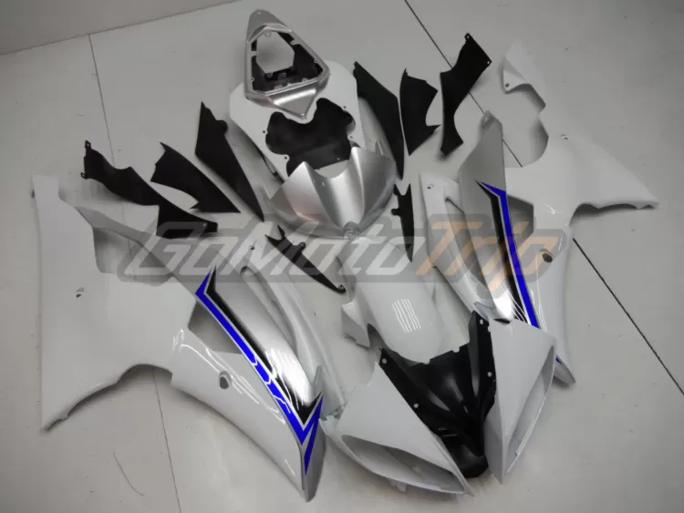 2008 2016 Yamaha Yzf R6 White Silver Fairing 3