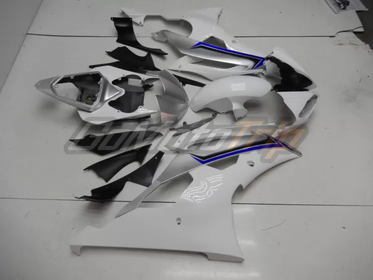 2008 2016 Yamaha Yzf R6 White Silver Fairing 5