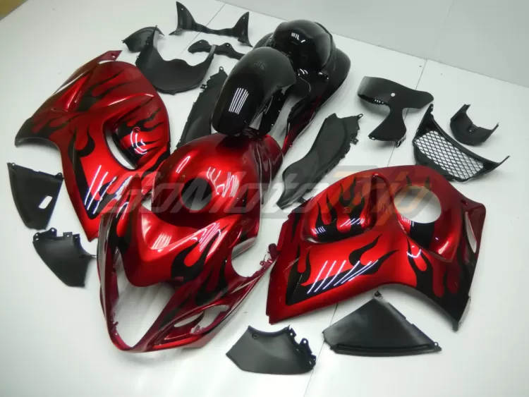 2008 2020 Suzuki Hayabusa Black Flame Fairing 2