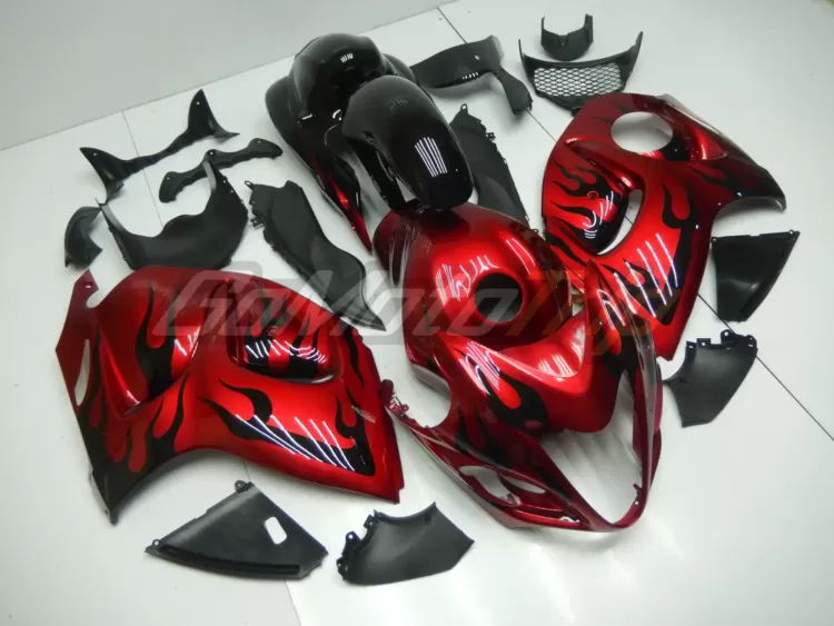 2008 2020 Suzuki Hayabusa Black Flame Fairing 3