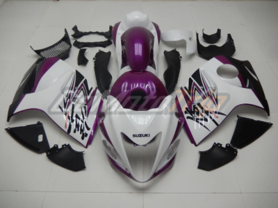 2008 2020 Suzuki Hayabusa Purple White Fairing 1