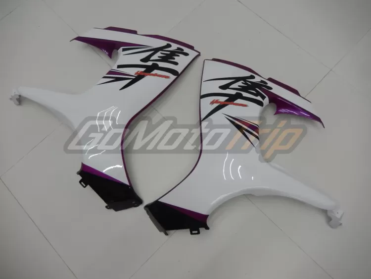 2008 2020 Suzuki Hayabusa Purple White Fairing 13