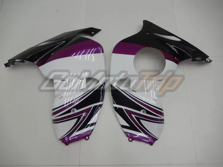 2008 2020 Suzuki Hayabusa Purple White Fairing 14