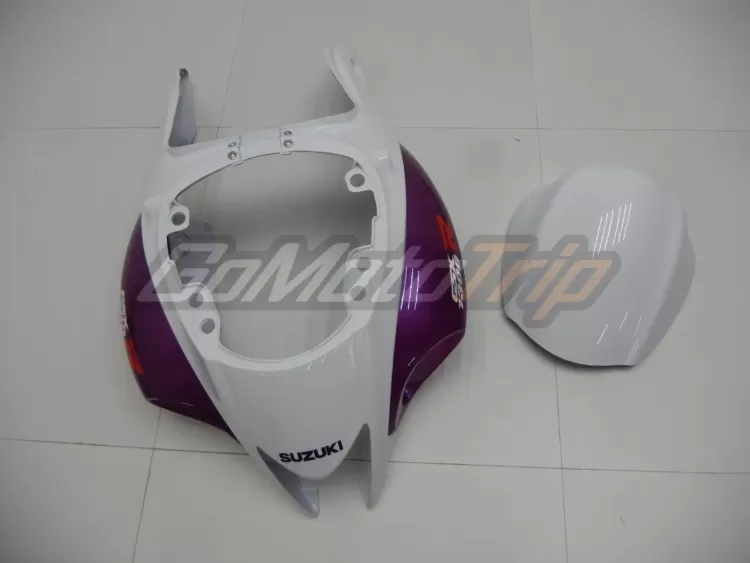 2008 2020 Suzuki Hayabusa Purple White Fairing 17