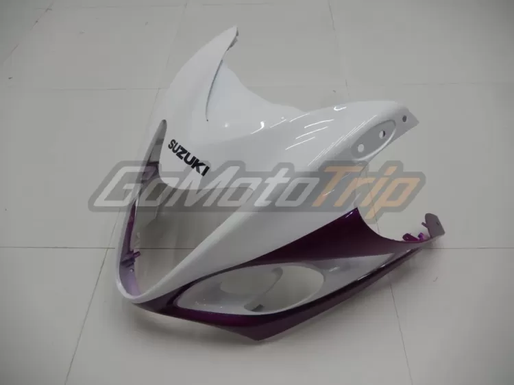 2008 2020 Suzuki Hayabusa Purple White Fairing 7