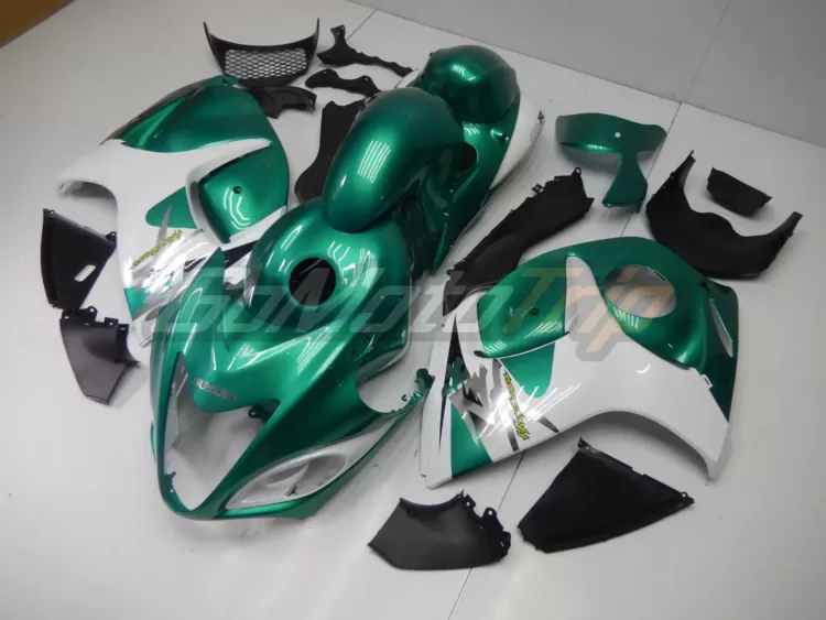 2008 2020 Suzuki Hayabusa Turquoise White Fairing 2