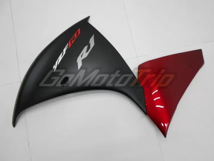 2009 2011 Yamaha Yzf R1 Black Red Fairing 10